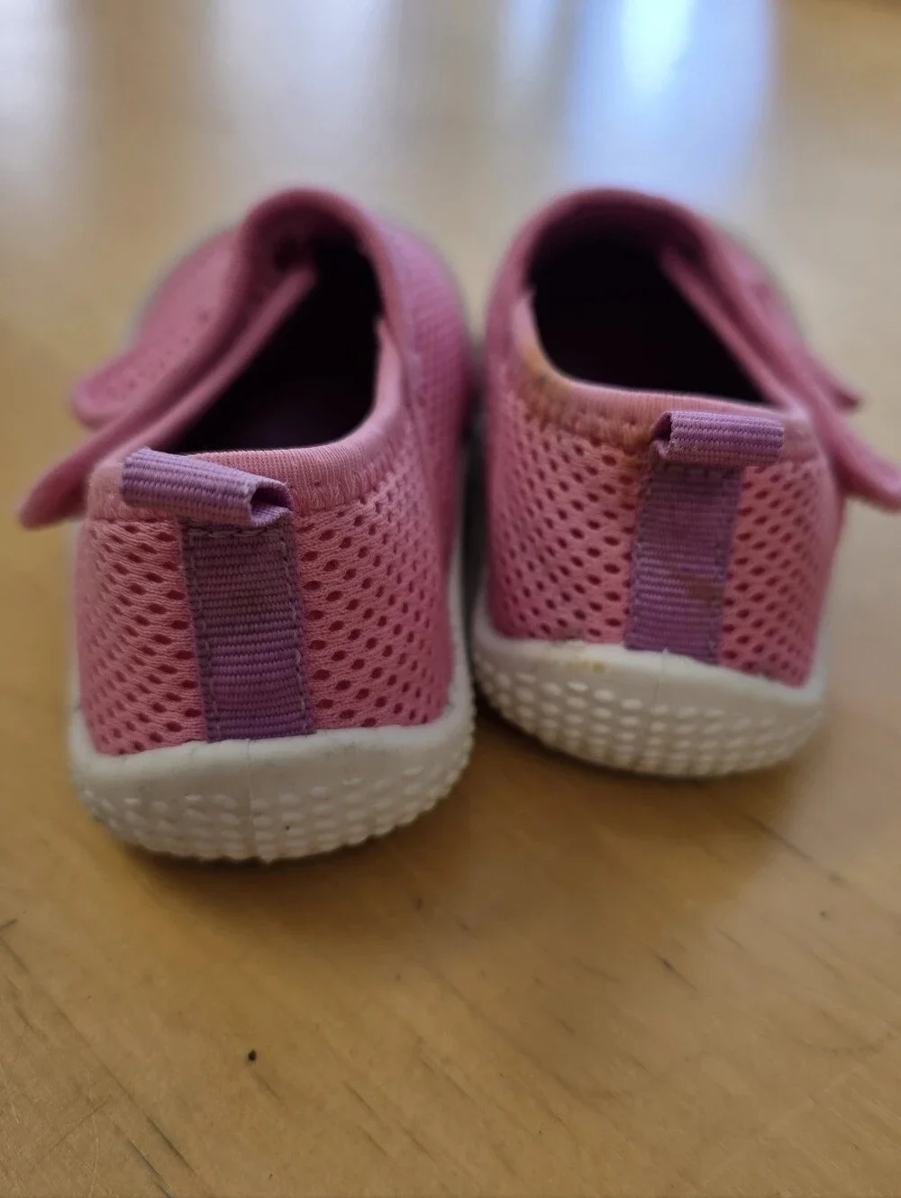 Kids Pink Mesh Slip-On Water Shoes